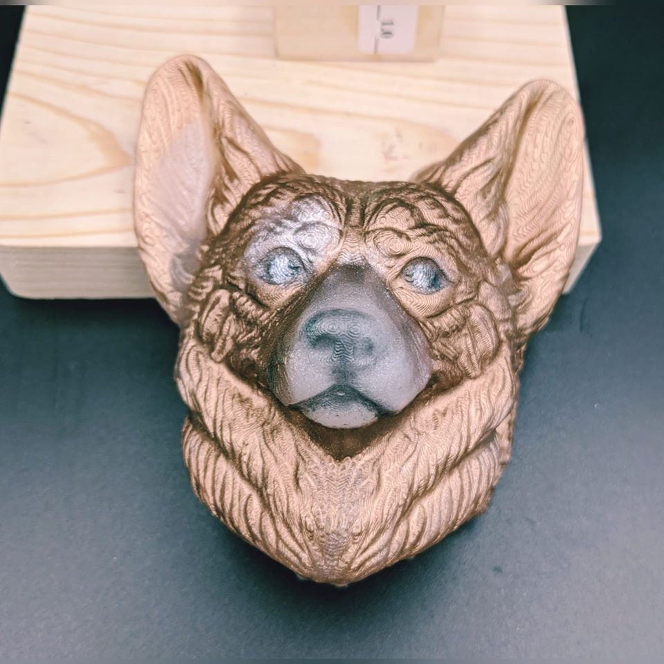 Corgi Dog Head Mold