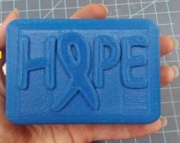 Hope Awareness Ribbon Mold