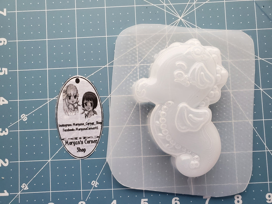 Cartoon Seahorse Mold – Soap, Bath Bombs &amp; Resin