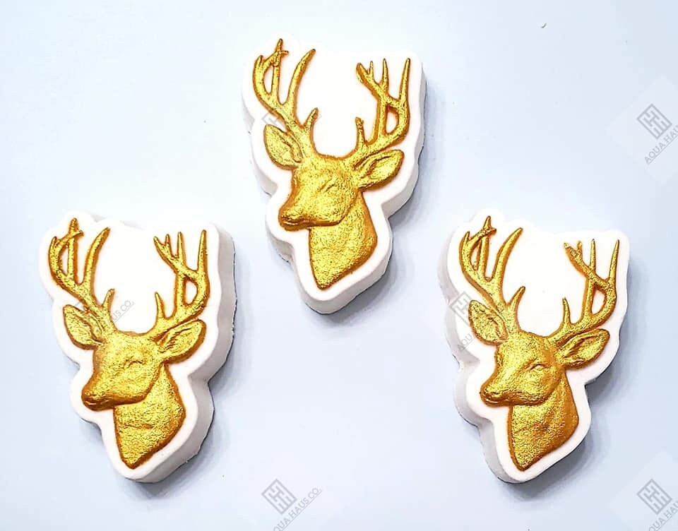 Buck Deer Head Plastic Mold or Silicone mold, bath bomb mold, soap mold, deer mold, resin mold, buck mold, buck head mold, dear mold, antler