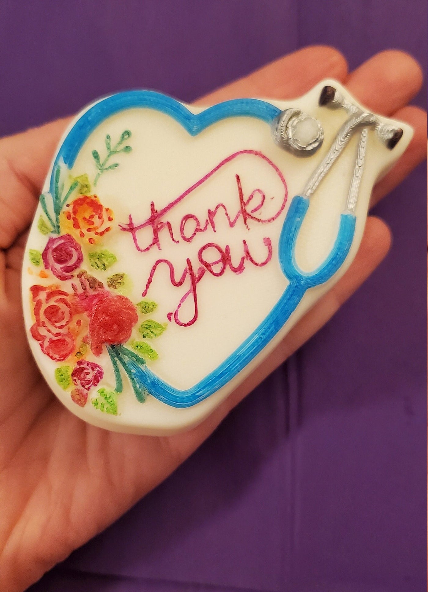 Thank You Stethoscope Heart Mold