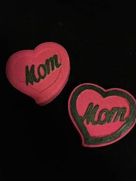 Mom Heart Plastic Mold or Silicone mold, bath bomb mold, soap mold, mom mold, resin mold, heart mold, mothers day mold, mommy mold, mother