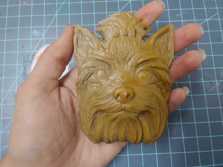Yorkshire Terrier Plastic Mold, dog mold, bath bomb mold, soap mold, yorkie mold, resin mold, puppy mold, pup mold, Yorkshire Terrier mold