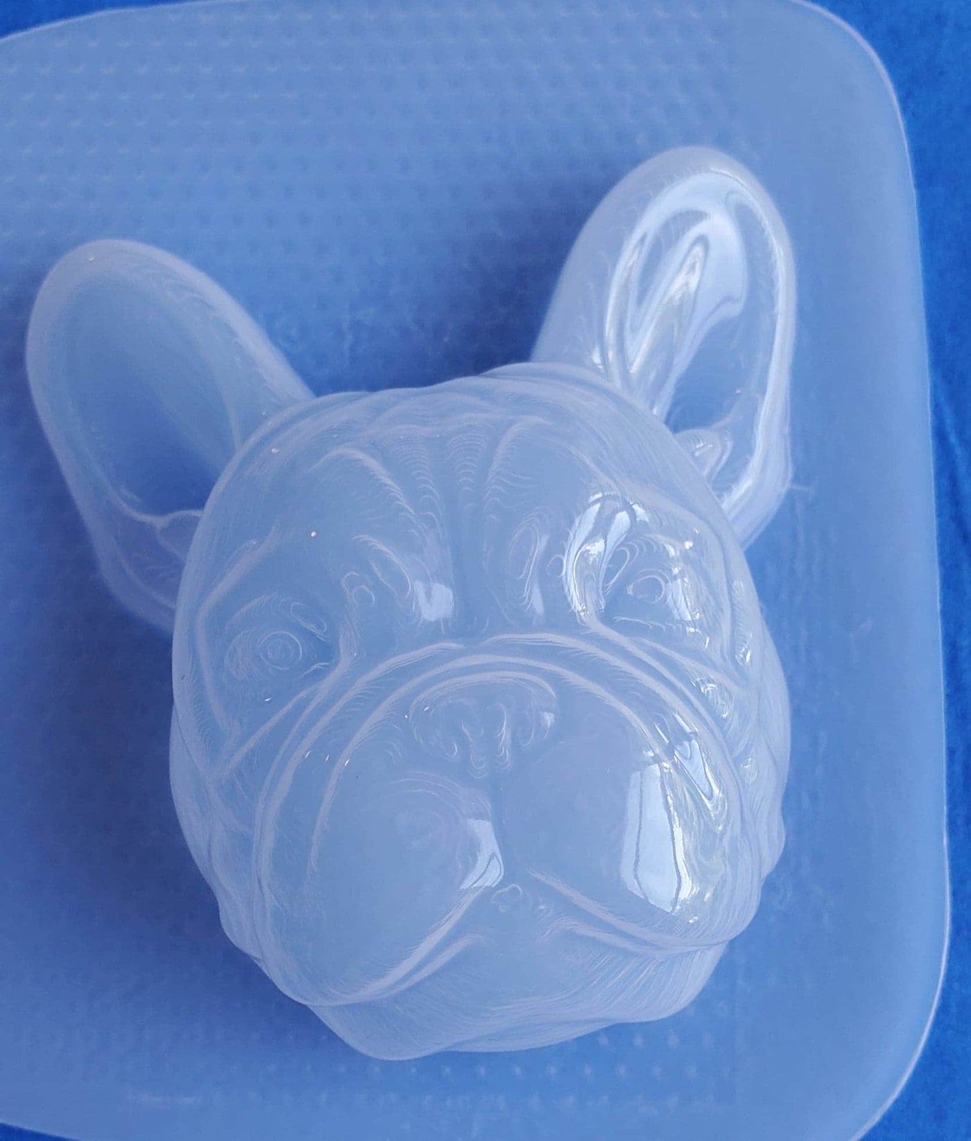 French Bulldog Plastic Mold, dog mold, bath bomb mold, soap mold, bulldog mold, resin mold, puppy mold, Frenchie mold, French Bulldog mold