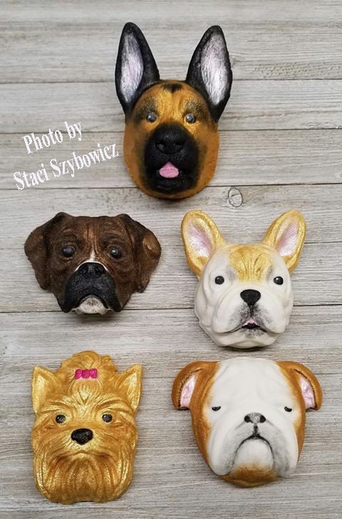 Yorkshire Terrier Plastic Mold, dog mold, bath bomb mold, soap mold, yorkie mold, resin mold, puppy mold, pup mold, Yorkshire Terrier mold