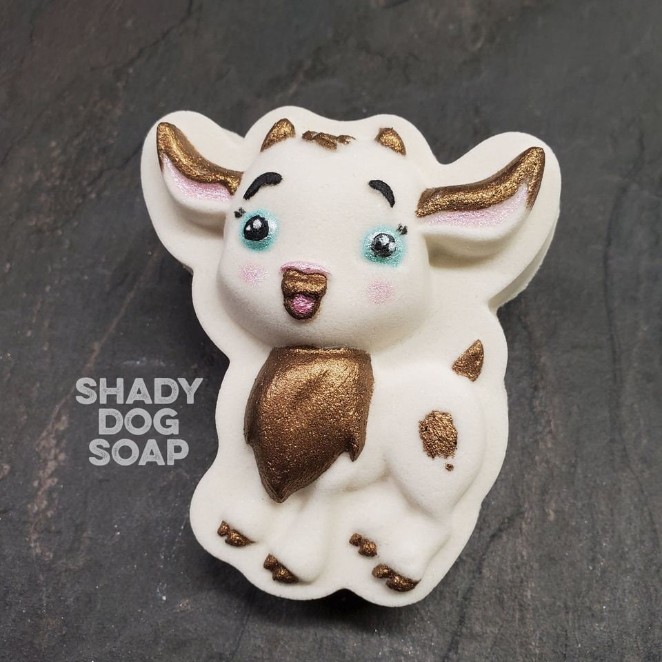 Baby Goat Plastic Mold or Silicone mold, bath bomb mold, soap mold, goat mold, resin mold, kid mold, chocolate mold, farm mold, animal mold