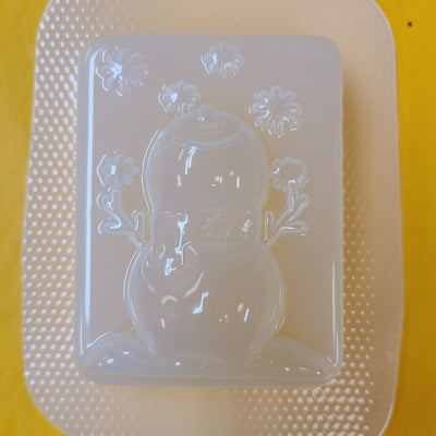 Snowman Catching Snowflakes Mold