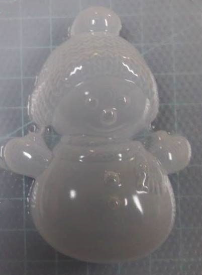 3D Snowman Plastic Mold or Silicone mold, bath bomb mold, soap mold, resin mold, Snowman mold, chocolate mold, Snow mold, Snow Man mold, Ice