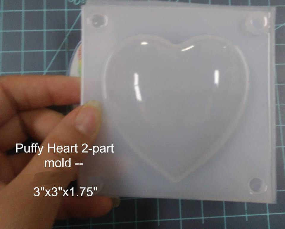 Puffy Heart 2-part Mold