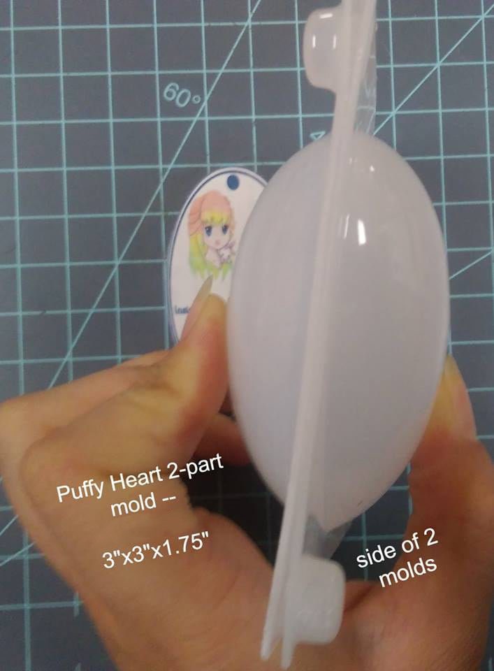 Puffy Heart 2-part Mold