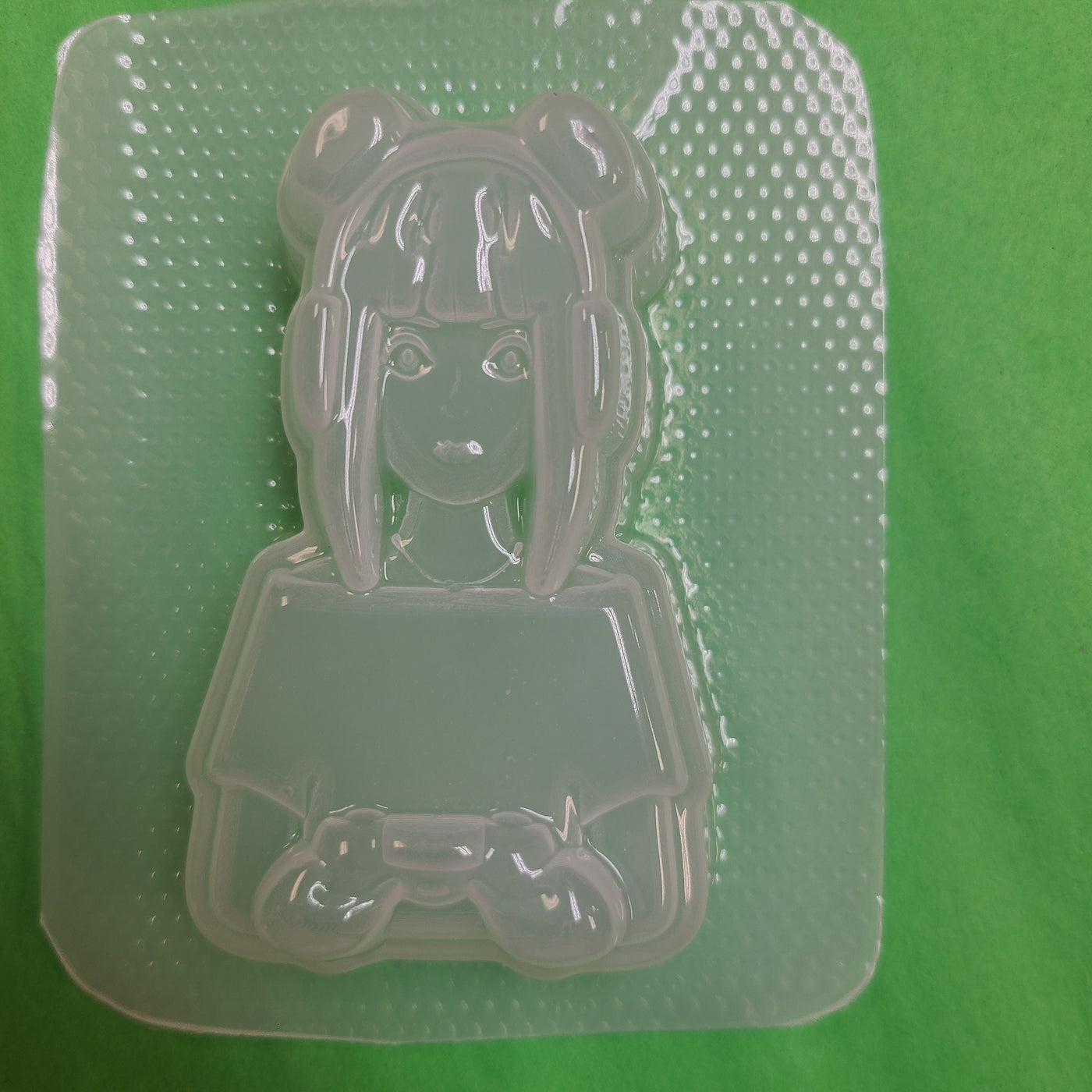 Anime Gamer Boy or Girl Plastic Mold, Resin Mold, Soap Mold, bath bomb mold, gamer girl mold, anime mold, geeky mold, nerd mold, gamer mold