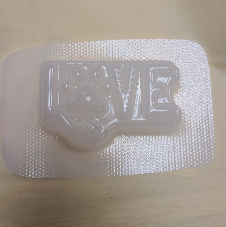 Love Pawprint Mold