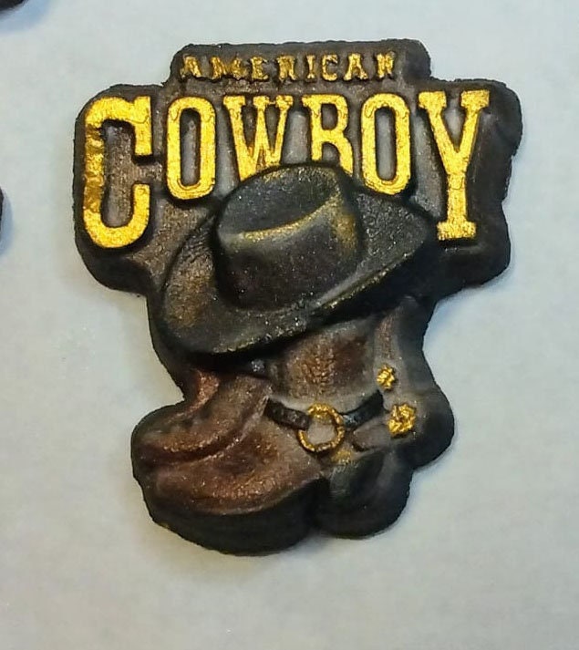 American Cowboy Plastic Mold or Silicone mold, bath bomb mold, soap mold, cowboy mold, resin mold, cowboy boot mold, horse, cowboy hat mold