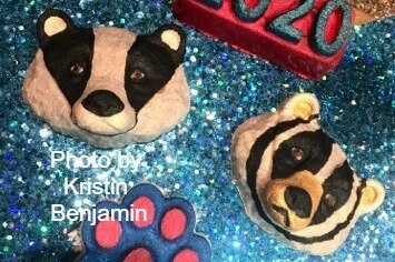 Badger Head Plastic Mold, badger mold, bath bomb mold, soap mold, badger mold, resin mold, weasel mold, mink mold, otter mold, marten mold
