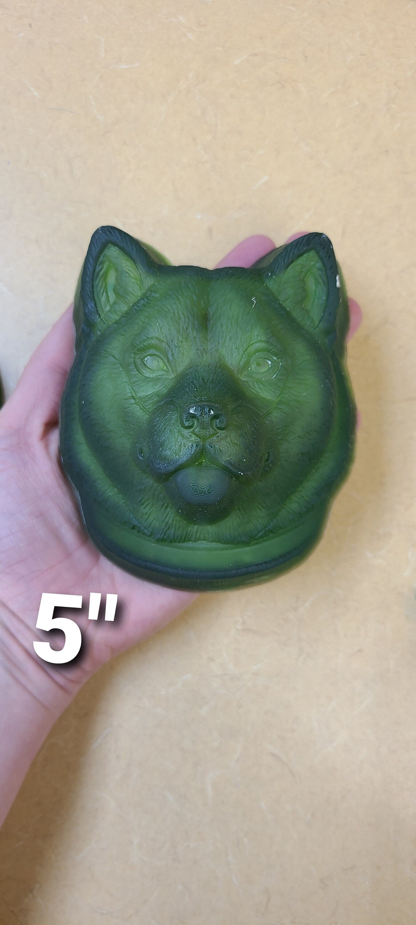 Shiba Inu Dog Head Plastic or Silicone Mold, dog mold, bath bomb mold, soap mold, head mold, resin mold, puppy mold, ShibaIinu mold,