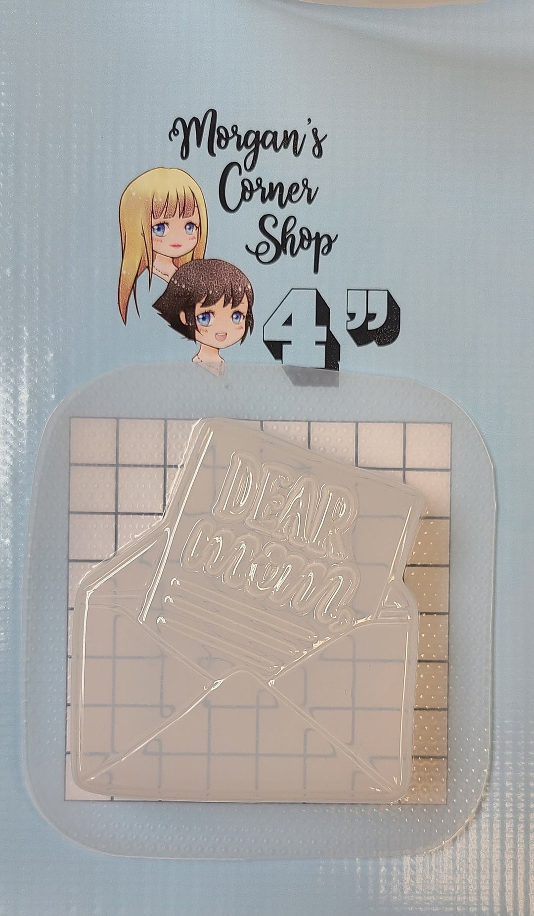 Dear Mom Letter Plastic Mold or Silicone mold, bath bomb mold, soap mold, mom mold, resin mold, mothers day mold, mommy mold, mother, Letter