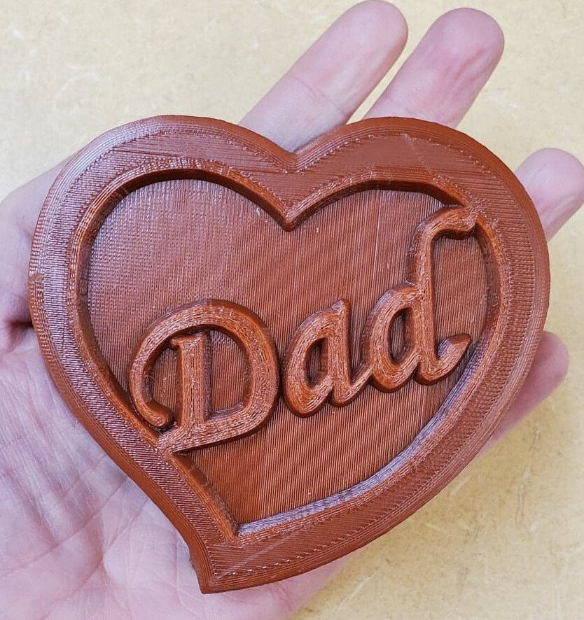 Dad Heart Mold