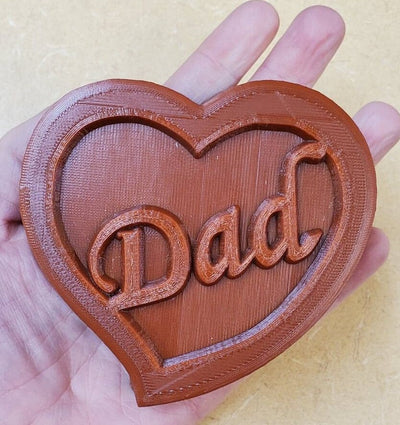 Dad Heart Mold