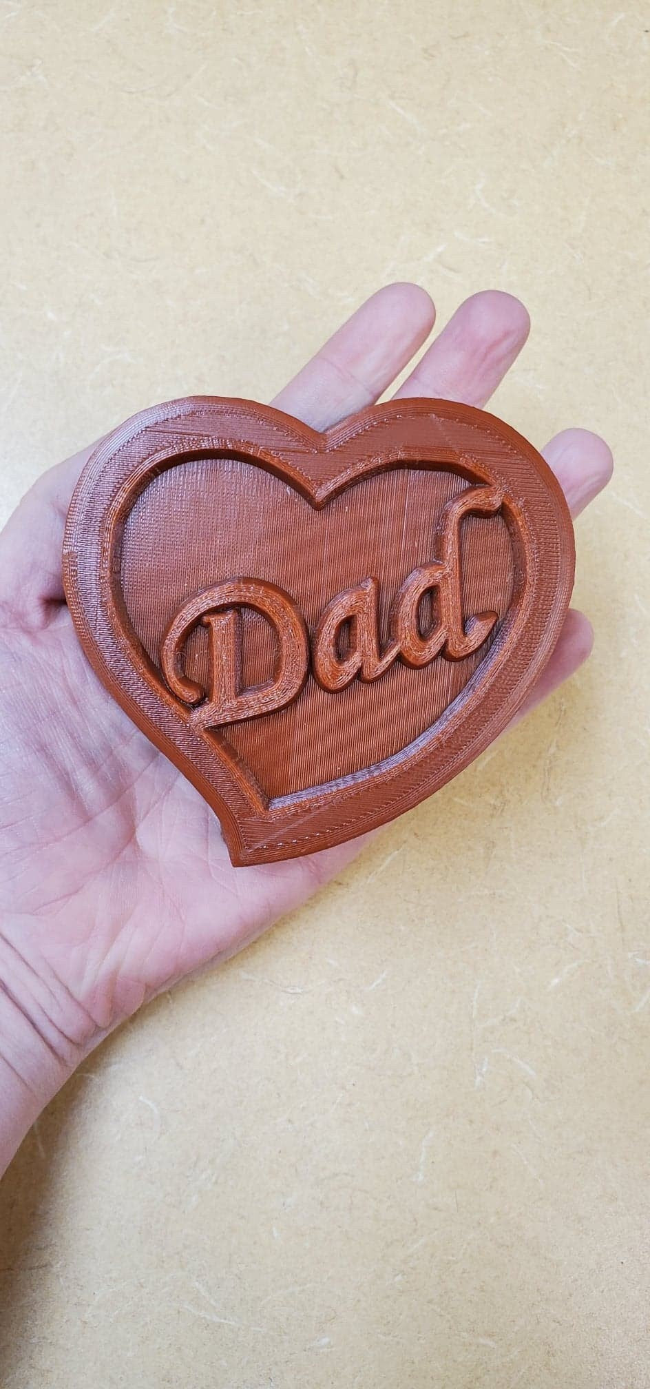 Dad Heart Mold