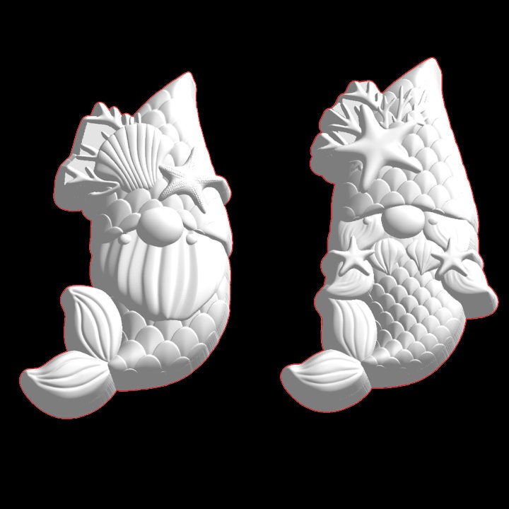 Mermaid Gnome Mold