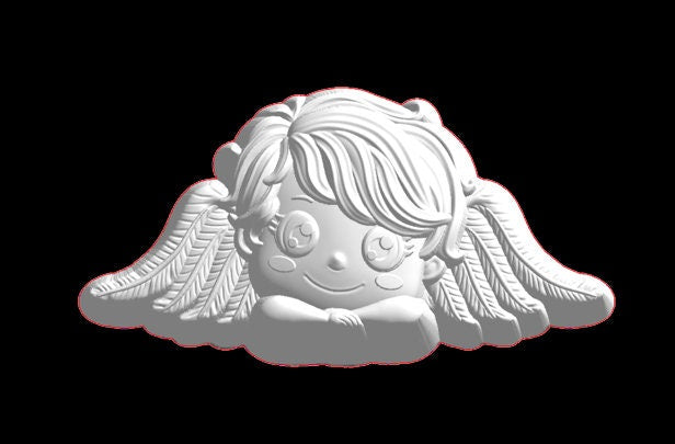 Little Cherub Angel Boy Mold