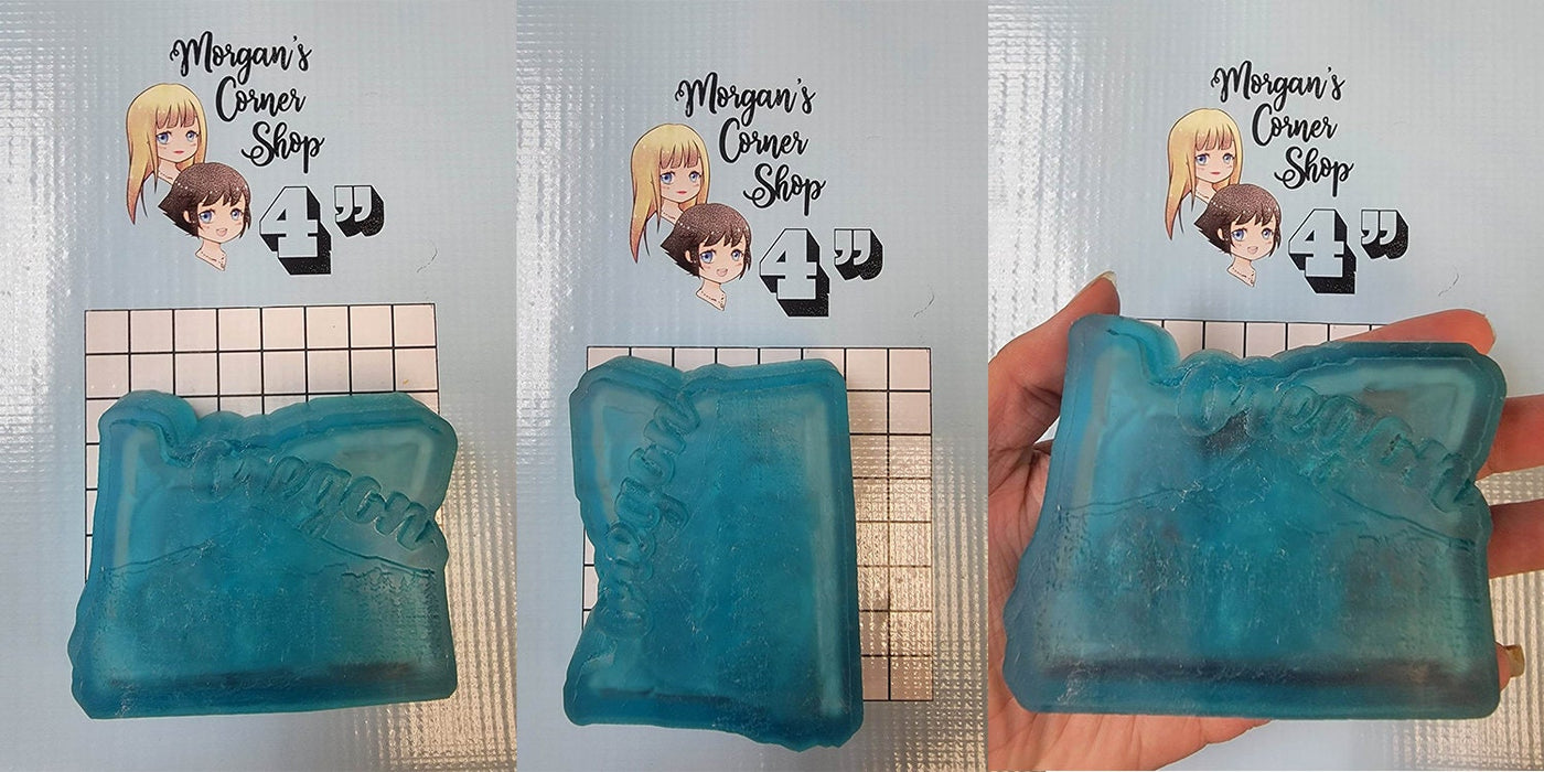 Detailed Oregon State Plastic Mold, bath bomb mold, soap mold, state mold, resin mold, country mold, usa mold, oregon Mold, mountain scene