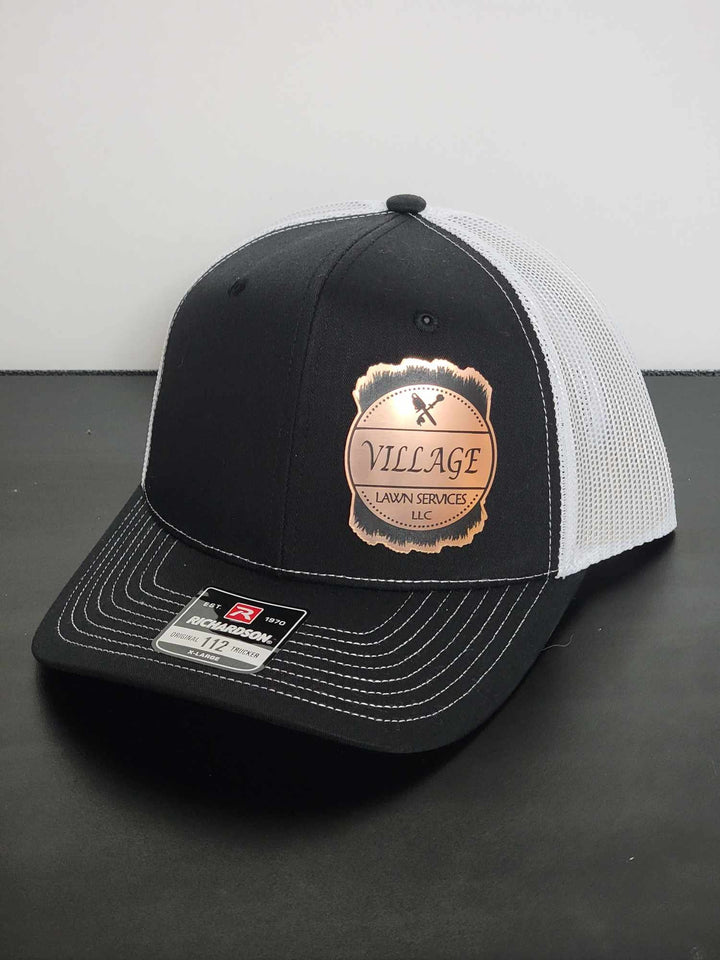 Custom Laser-Engraved Logo Hats - Personalized Leatherette Patch Caps - Ideal for Businesses, Teams, and Events, personalized hat patch