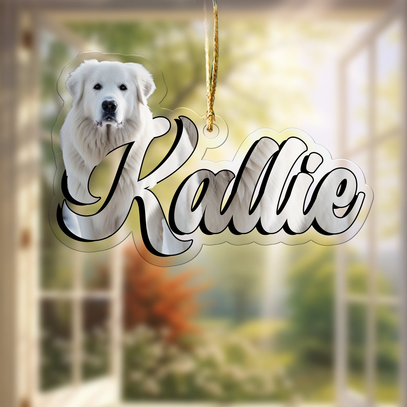 Custom Acrylic Personalized Pet Ornament, custom phot ornament, pet name ornament, Pet Photo Ornament, Memorial Ornament,