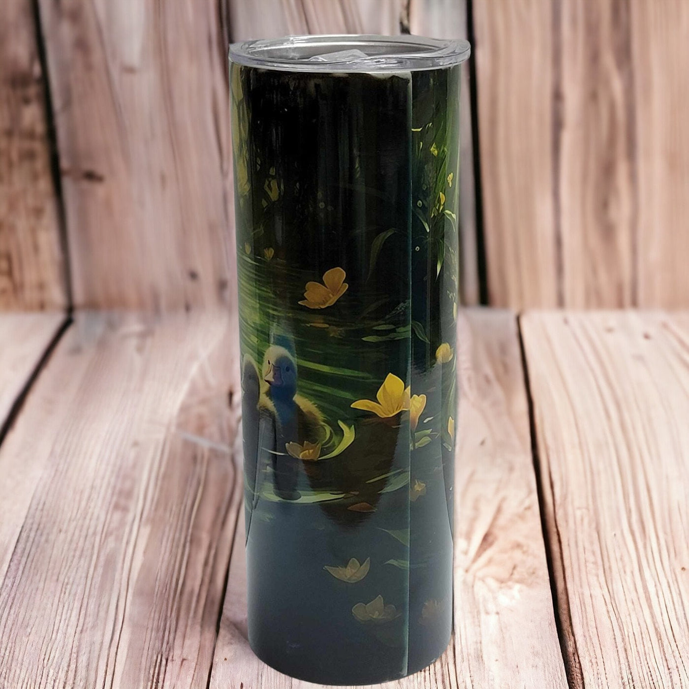 Serene Duck Family 20oz Tumbler - Handmade Stainless Steel Insulated Drinkware