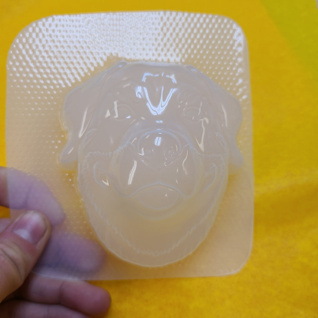 Rottweiler Plastic Mold, dog mold, bath bomb mold, soap mold, shepherd mold, resin mold, puppy mold, collie mold, dog head mold, Metzgerhund