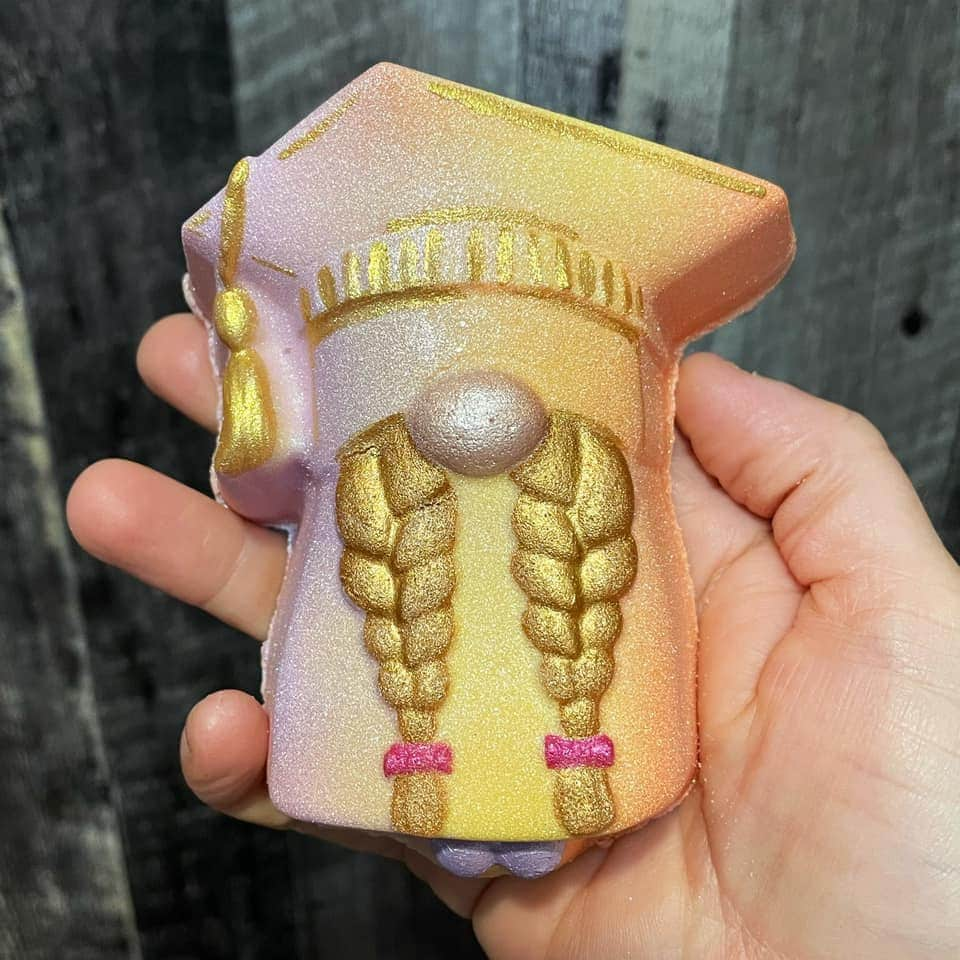 Graduation Gnome Plastic Mold or Silicone mold, bath bomb mold, soap mold, beard mold, resin mold, braid mold, boy Gnome mold, girl Gnome