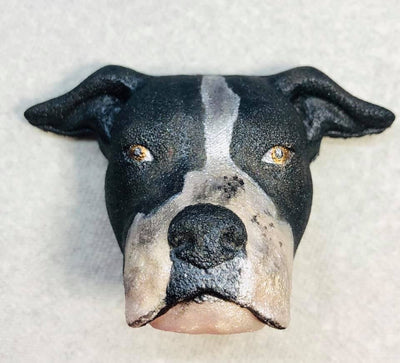 Pit Bull Plastic Mold, dog mold, bath bomb mold, soap mold, pitbull mold, resin mold, puppy mold, pup mold, Terrier mold, American pit bull